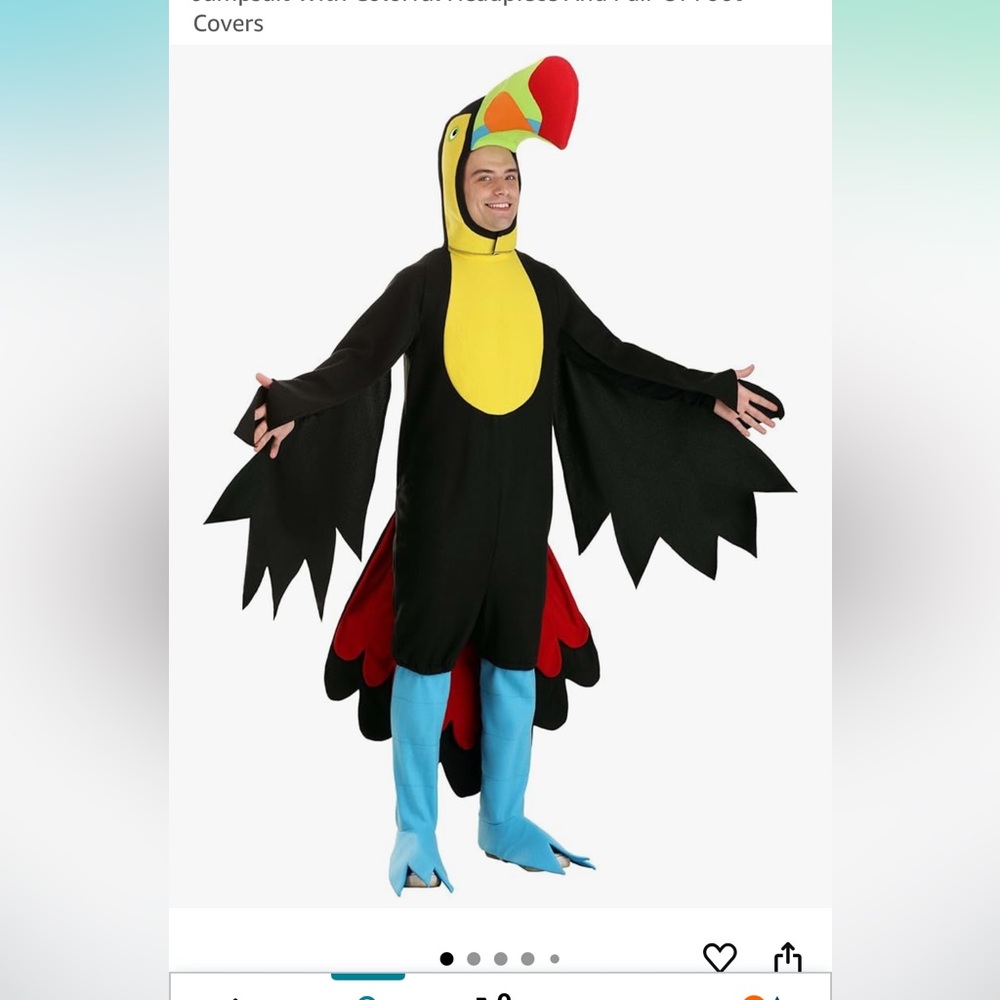 Colorful Toucan Kids Costume